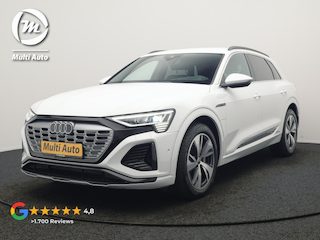 Audi Q8 e-tron 55 quattro S Line 114 kWh Dealer O.H | Trekhaak Afn. | Luchtvering | 360 Camera | Head Up | Adaptive Cruise | Matrix LED | Alcantara Sportstoelen Verwarmd | Apple Carplay | Keyless | Blis | Navigatie | Virtual | DAB | 20"L.M |