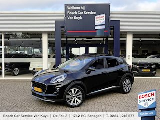 Ford Puma 1.0 EcoBoost Hybrid Titanium X / Automaat / NL-Auto / 1e-Eigenaar / 30.000 KM / Stuur/Stoelverwarming / Schuif-Kanteldak / Adaptieve Cruise-Control / Climate-Control / Apple-Carplay & Android-Auto / LED / Keyless / DAB Radio-Bluetooth / Navi / PDC met Camera / 18'' LMV / ENZ.