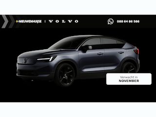 Volvo EC40 P5 Long Range Ultra Black Edition Europa 82 kWh | Nieuwe model! | 360 graden camera | Harman/Kardon | Adaptive Cruise control | 20" Velgen | LED verlichting | Extra Getint glas | Stoelverwarming V+A |