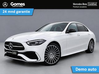 Mercedes-Benz C-klasse 300 e 140 Years Edition | AMG Line Plus Pakket | Comfort Pakket Plus | Night Pakket | Winter Pakket | Panoramadak | 360° Camera | Burmester 3D Surround Sound | DISTRONIC Afstandsassistent | Dodehoekassistent | Verkeersbordenassistent | Apple CarPlay | Android Auto | Elektrisch Verstelbare Stoelen + Memory | Stoelverwarming | Stuurverwarming | Sfeerverlichting | Sierdelen Hout Aluminium Lines Zwart | Elektrisch Inklapbare Buitenspiegels | Parkeersensoren