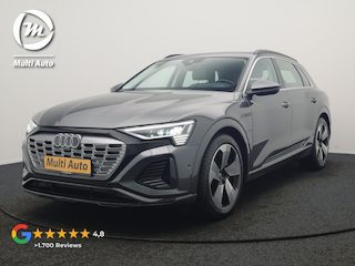 Audi Q8 e-tron 55 quattro S Line 114 kWh Dealer O.H | Trekhaak Afn. | Adaptive Cruise | Matrix LED | Head Up | 360 Camera | Lederen Sportstoelen Memory & Ventilatie | Stuur & Stoelverwarming | Navigatie | Virtual | DAB | 21"L.M |