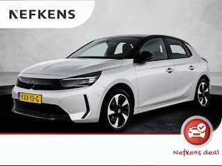 Opel Corsa Electric 156pk Long Range GS 51 kWh Automaat | Navigatie | Camera | Climate Control | Dodehoekdetectie | Cruise Control | Getint Glas | Draadloze Telefoonlader | 17"LMV |