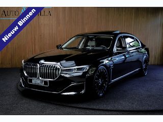 BMW 745Le xDrive Executive Lounge HUD 360 ° Matrix ACC Leder Navi PDC Memory seats Elektr. bedienbaar achterklep Sky lounge Stoelventilatie voor & achter Stoelverwarming voor & achter TV tuner Harman Kardon Softclose Entertainment system achter LM velgen