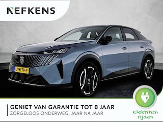 Peugeot 3008 SUV Allure Avantage 73 kWh 210pk | Accu 99 % | 526km WLTP Actieradius | Navigatie | 360° Camera | Stuurverwarming | Adaptieve Cruise Control | Climate Control | Parkeersensoren v+a | Dodehoeksensor | Led koplampen | Keyless | Draadloze Apple Carplay / Android Auto + Telefoonlader | Donker getint glas | Trekhaak | 19" Lichtmetalen velgen |