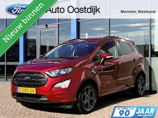 Ford Ecosport 1.0 EcoBoost ST-Line 125PK Automaat Winterpack Camera Cruise Carplay-Navi Blind-Spot Parkeersensoren Climate Privacy Glass All-Seasons *Dealer Onderhouden*