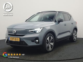 Volvo XC40 Recharge Ultimate 70 kWh 231pk Dealer O.H. | Panodak | Adaptive Cruise | 360 Camera | Harman / Kardon | Lederen Sportstoelen Memory & Verwarmd | Stuur Verwarmd | Google Assistent | Keyless | BLIS | Navigatie | DAB |