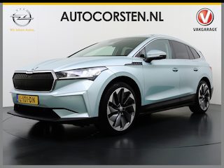 Skoda Enyaq iV 80 204PK SOH 90% Leder Panoramadak 21" Lmv Stuurverwarming Camera Keyless entry Apple Carplay Android Auto Ecc Pdc P-Assist Cruise Control Draadloze telefoonlader Privacy Glas 1e Eigenaar Dealeronderhouden Origineel Nederlandse Auto
