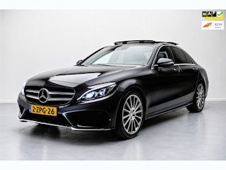 Mercedes-Benz C-klasse 180 AMG Aut NL-auto [ Panoramadak Sfeerverlichting Leder Stoelverwarming 19 Inch Full-LED ]