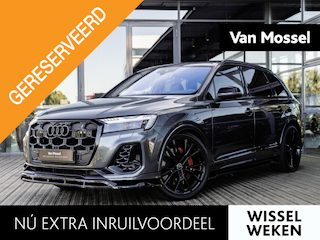 Audi Q7 60 TFSI e quattro Pro Line S Competition | PANORAMA/SCHUIF-KANTELDAK | BANG & OLUFSEN | AWD BESTURING | SOFTCLOSE | STOELMASSAGE | STOELVENTILATIE | 360 CAMERA | LUCHTVERING | RS SPORTSTOELEN | RS DESIGN RODE STIKSELS | BTW | 22 INCH | DAYTONAGRIJS | ELEKTR.TREKHAAK |