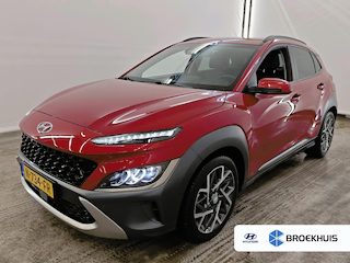 Hyundai Kona 1.6 GDI HEV 141pk Premium | Leder | Premium Audio | Trekhaak | Dodehoek detectie | Camera | Adaptive cruise controle | Elektrische stoelen | Stoelventilatie | Stoelverwarming | Stuurverwarming