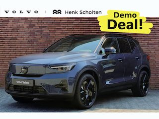 Volvo EX40 Single Motor Plus Black Edition Europa 70 kWh | DEMO DEAL | Trekhaak | Panoramadak met schuif-/kantelfunctie | 360 graden camera | Elektrisch bedienbare voorstoelen met geheugenfunctie | Stoel-/stuurwielverwarming | Dak hoogglans zwart | Extra getint glas achter | Harman Kardon | 20 inch. lichtmetalen velgen | Pilot assist | Adaptieve cruise control |