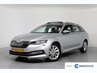 Skoda Superb Combi 1.4 TSI iV Business Edition Plus | 1e Eigenaar! | Open Dak | Memory Zetels | LED | Stoel/Stuurverwarming | Camera | Cruise Adaptive | BLIS | Keyless | Parkeersensoren V+A | Clima | Navi
