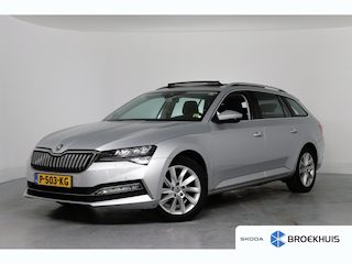 Skoda Superb Combi 1.4 TSI iV Business Edition Plus | 1e Eigenaar! | Open Dak | Memory Zetels | LED | Stoel/Stuurverwarming | Camera | Cruise Adaptive | BLIS | Keyless | Parkeersensoren V+A | Clima | Navi