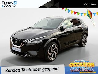Nissan Qashqai 1.3 MHEV Xtronic Tekna Plus *Automaat*Navi+360Camera*Winter Pack*Elekt. Stoelen*Lederen bekleding*HUD*Adapt. Cruise Control*Memory stoelen*1ste eigenaar!