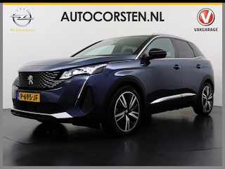 Peugeot 3008 1.6T HYbrid 225 GT SOH 91% Trekhaak 3D-Navi Focal®-Audio Adap.Cruise Elek.Stoelen+Memory+Verwarmd 360°Camera Elek.Achterklep Apple Carplay Android Auto Pack Business Lane Assist Ecc DAB+ Pdc Privacy Glas Led Bluetooth Lmv 19" Dodehoekdetectie 1.250KG Trekgewicht 1e Eigenaar Dealeronderhouden Origineel Nederlandse Auto