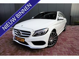 Mercedes-Benz C-klasse Estate 180 AMG Sport Edition Premium Plus Upgrade 19 inch Panoramadak Sport Leder Burmester Ambiante verlichting Electrische Trekhaak Etc. Etc.