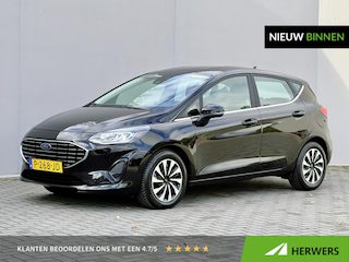 Ford Fiesta 1.0 EcoBoost Hybrid Titanium / Navigatie / Apple Carplay of Android Auto / Stuur- Stoel & Voorruitverwarming / All Season Banden / Cruise control / Climate control / Parkeersensoren achter /
