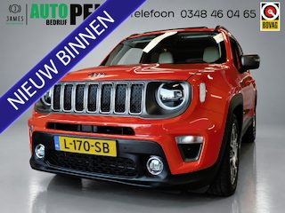 Jeep Renegade 1.3T DDCT Limited Automaat 150pk!!, Navigatie, Achteruitrijcamera, Clima controle, Cruise controle, Elek stoel, Stoel verwarming, Lederen bekleding, Panoramadak/Schuifdak, Xenon, Pdc V/A, Full options, 45.000km, Nederlandse aut Bovag afleverpakket 695,-