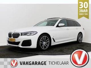 BMW 5-serie Touring 520i High Executive M-Sport | Panoramadak | Dealer Ond. | CarPlay | Stoelverwarming | Comfortstoelen | Head-Up