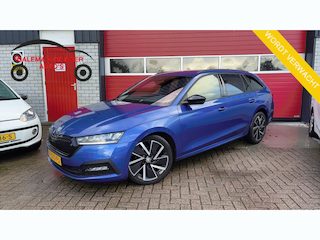 Skoda Octavia Combi 1.5 e-TSI Sport Business AUTOMAAT / TREKHAAK / STOELVERW / STUURVERW / SFEER / CARPLAY / FULL LED / NL-AUTO