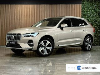 Volvo XC60 T6 AWD Recharge Plus Bright | Trekhaak | 360° Camera | Harman Kardon | Adaptieve Cruise Control | Stoelverwarming voor+achter | Stuurwielverwarming | Schuifdak | Full LED Meesturende koplampen | Pilot Assist | BLIS Dode Hoek Detectie | Elektrische voorstoelen geheugen | Lederen bekleding | Zitting verlenging voorstoelen | 19 Inch | Google Infotainment | Keyless Drive | Privacy Glass | Elektrisch bedienbare achterklep | DAB Radio | Apple Carplay/Android Auto | Draadloos telefoon opladen | Volvo On Call met mobiele App functie | Bright Dusk Metallic |