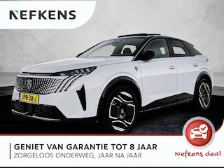 Peugeot 3008 Launch Edition 325pk Dual Motor 73 kWh Automaat | Tot 8 Jaar Garantie | 490km WLTP Actieradius | Navigatie | Panoramisch schuif-kanteldak | 360° camera | Lederen AGR stoel elektrisch+geheugen+massage | FOCAL HiFi | Adaptieve cruise control | Handsfree achterklep | Matrix LED koplampen | Stoel- en stuurverwarming | Keyless | Draadloze Apple Carplay / Android Auto + telefoonlader | Dodehoeksensor | Parkeersensoren v+a | Donker getint glas | 20" Lichtmetalen velgen |