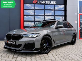 BMW 5-serie Touring 530e M-Sport | 530e M-Sport | Laser | Pano | ACC | M5 Stoelen | H&K | 360 Cam | Stuurwielverwarming | Carplay - Android | Breedset | Leder | Memory | Head-Up | Lane Assist | Ambient | Keyless | Alarm