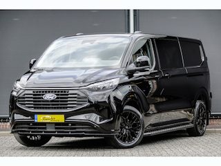 Ford Transit Custom L2H1 Dubbel Cabine 2.5PHEV 233Pk Aut. | Limited | Plug In Hybrid | 360° Camera | 2x Schuifdeur | Spoilerpack | Leder | 19'' | Agate Black