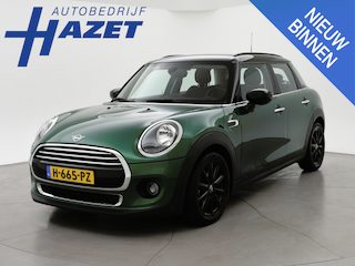 Mini Cooper 5-Deurs 1.5 136 PK 5-DEURS BRITISH RACING GREEN + CARBON BLACK LEDER SPORTINTERIEUR