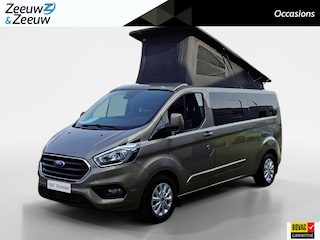 Ford Transit Custom Camper 170pk automaat | Keuken met gootsteen- koelkast- gasfornuis | Zonnescherm | Nieuwe distributieriem | Cruise control | Trekhaak | Extra opbergruimte | Stoelverwarming