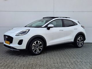 Ford Puma Titanium | Adaptive Cruise Control / Stoel- en stuurwielverwarming / Elektrisch schuif/kantel-dak / 360 Camera / Volledig onderhouden / | Adaptive Cruise | Apple Carplay/Android Auto|telefoonintegratie premium | DAB ontvanger