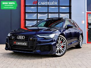 Audi A6 Avant 55 TFSI e S-Line Quattro Competition Firmamentblue| Pano | Trekhaak | 20''Competition | Alcantara Leder | Stoelverwarming | Matrix Led | Digital Dash | Carplay | Grootlicht Assistent | F1 Flippers | Ambient | Adaptive Cruise |