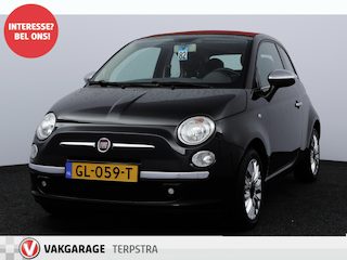 Fiat 500 0.9 TwinAir Turbo Lounge/ Cabrio!/ 15''LMV/ Clima/ Multi.LEDER.Stuur/ Elek.pakket/ Isofix/ PDC achter.