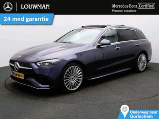 Mercedes-Benz C-klasse Estate 300 e Business Solution AMG Trekhaak | AMG | Panorama Schuif-Kanteldak | Head-up display | 19 Inch AMG Velgen | Alarm klasse 3 | Burmester® 3D | Parkeerpakket met 360°-camera. Inclusief 24 maanden Mercedes-Benz Certified garantie voor Europa.
