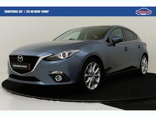 Mazda 3 2.0 GT-M -CRUISE|BOSE|HEAD-UP DISP.|KEYLESS|LEDER|POWER-SEATS|PRIVACY.GLAS|STOELVERW.|DODEHOEK|18"