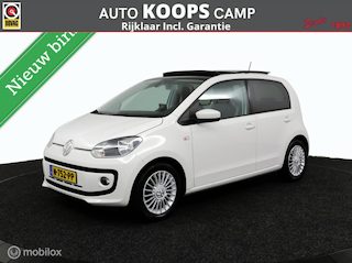 Volkswagen Up 1.0 high up! BlueMotion | Vol in Opties | schuif \ kanteldak | Fender audio | Navi | Stoelverwarming | Km stand aantoonbaar | Parkeersensoren | DEALER-STAAT
