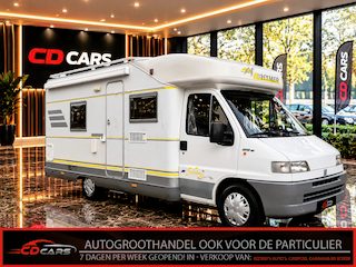 Fiat 230 Hymer 2.5 TDI Vast bed, Koelkast, Kachel, Keuken, Toilet, Douchen, Luifel