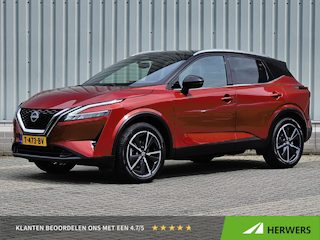 Nissan Qashqai 1.3 MHEV Tekna / Trekhaak / Panoramadak / Head-Up Display / Elektrisch Verstelbare Bestuurdersstoel / Elektrische Achterklep / Adaptief Cruise Control / Apple Carplay & Android Auto / Climate Control /