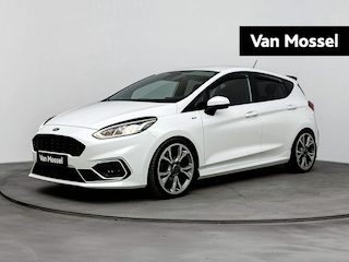 Ford Fiesta 1.0 EcoBoost 100Pk ST-Line | Navigatie | Apple & Android Carplay | Keyless Entry | Parkeersensoren Achter | Stoel-, Stuur- & Ruitverwarming | Climate Control | Privacy Glass | Cruise Control & Snelheidsbegrenzer |