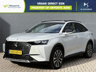 DS 7 1.6 PHEV 300 4x4 Pallas | Adaptieve Cruise Control | Lane Assist | Schuif-Kanteldak | Elektrisch Verstelbare Voorstoelen | Stoelverwarming | Navigatie | Apple Carplay | 360 graden Camera | Parkeersensoren Voor & Achter | Elektrische Achterklep | |