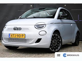 Fiat 500 La Prima 42 kWh DEMO-DEAL! Tot 8 Jaar Garantie! | JBL | Panoramadak | Vol-Leder | Adaptive Cruise | Stoelverwarming | Keyless-Entry |