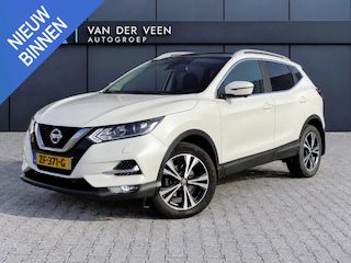 Nissan Qashqai 1.2 Tekna | Incl. 12 maanden garantie | 360° Camera  | Parkeersensoren | Cruise control | Stoelverwarming | Bluetooth | panorama dak | Radio | Navigatie | climate control | Lichtmetalen velgen | Keyless || Key les|