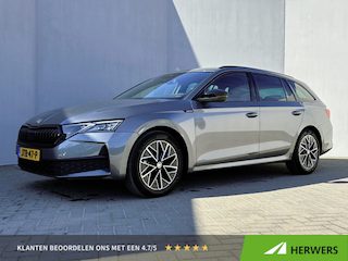 Skoda Octavia Combi 1.5 TSI MHEV Sportline / Fabrieksgarantie t/m 12-2026 / Adaptieve Cruise Control / Navigatie / Apple Carplay/Android Auto / Achteruitrijcamera / Stoelverwarming / Sportstoelen / Elektrische achterklep /