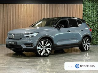 Volvo XC40 Recharge Pro | Trekhaak | Schuifdak | 360° Camera | Harman Kardon | Adaptieve Cruise Control | Bestuurdersstoel elektrisch geheugen | Stoel en Stuurwielverwarming | 20 Inch | Passagiersstoel elektrisch | Zitting verlenging voorstoelen | Pilot Assist | BLIS Dode Hoek Detectie | Warmtepomp | Google Infotainment | Keyless Drive | Parkeersensoren voor+achter | Elektrisch bedienbare achterklep | Automatisch dimmende binnen en buitenspiegels | Regensensor | Climate Controle L+R | Draadloos telefoon opladen | DAB Radio | Alarm Klasse III | Apple Carplay/Android Auto | Volvo On Call met mobiele App functie | Thunder Grey Metallic |