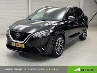 Nissan Qashqai 1.3 MHEV Xtronic Tekna / Nederlandse Auto / Trekhaak 1800 KG / All Seasonbanden / Panoramadak / Navigatie / 360 Graden Camera / Elektrische Kofferbak / Half Lederenbekleding / Adaptive Cruise Control / Climate Control /