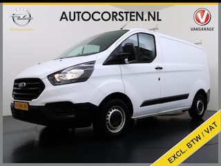 Ford Transit Custom 280 2.0TDCI L1H1 Euro 6 Trekhaak 3-Persoons Airco Voorruitverwarming Bluetooth Schuifdeur+Achterdeuren Inbouwkasten Vloer+Wandbetimmering Dakdragers 2.350KG Trekgewicht