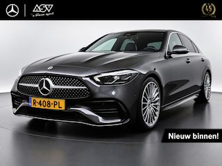 Mercedes-Benz C-klasse 180 AMG Line | Panorama - Schuifdak | Trekhaak | 19” AMG Velgen | Adaptieve Cruise Control | Sfeerverlichting | Stoelverwarming | Dodehoekassistent