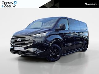 Ford Transit Custom 320 2.5 PHEV L2H1 Black Platinum DC 233 pk Automaat | Lederen bekleding | Navigatie | Treeplanken | LM velgen 17" zwart | 360 graden camera | Dubbele schuifdeur