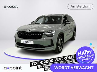 Skoda Kodiaq 1.5 TSI PHEV Sportline Business 204 pk Automaat (DSG) | Navigatie | Panoramadak | Trekhaak (wegklapbaar) | Park assist | Achteruitrijcamera | Adaptieve cruise control | Stoelverwarming v/a | LED | Draadloze Telefoon oplader |