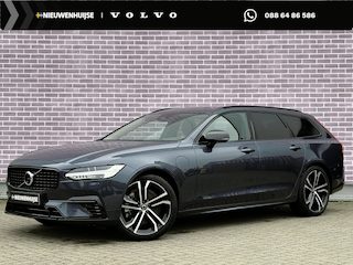 Volvo V90 2.0 T6 Plug-in hybrid AWD Ultimate Dark | Trekhaak | 20" | 360 Camera | Luchtvering | Stoel/stuur verwarming | Extra getint glas | Pilot assist | Adaptieve cruise control | Head-up display | Harman & Kardon | Elektrisch verstelbare bestuurdersstoel | Schuif/kanteldak |